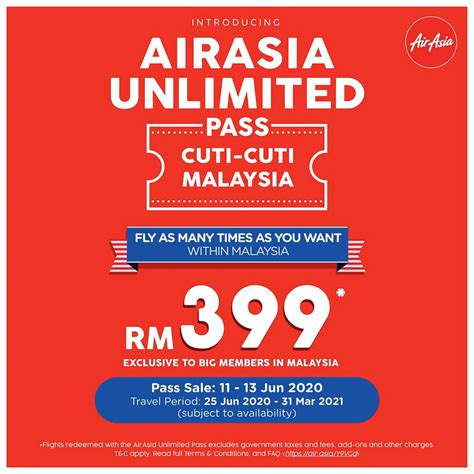 Airasia releases rm399 unlimited pass for domestic flights. AirAsia Unlimited Pass Cuti-Cuti Malaysia: Let's fly ...