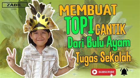 Siapkan 100 gram beras dan 2 liter air. Cara Membuat Topi Dari Bulu Ayam #tugassekolah - YouTube