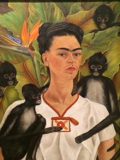 Magdalena carmen frida kahlo y calderón (spanish pronunciation: Frida Kahlo, Selfportrait with monkeys on ArtStack #frida ...