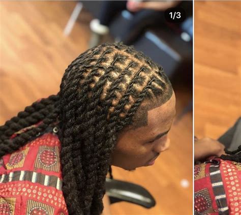 Last, but not least, part your hair in the middle and. Pin by Robyn Liverpool on Locs | Dreads styles black ...