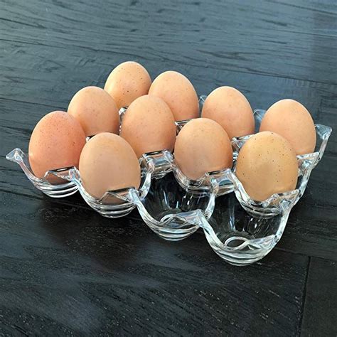 The refrigerator egg tray is a clear acrylic bin designed to safely hold one dozen eggs, or keep small, refrigerated, or frozen items organized or store extra ice. MyGift Clear Acrylic 12 Egg Tray Holder, Refrigerator Egg ...