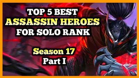 Up to date game wikis, tier lists, and patch notes for the games you love. TOP 5 BEST ASSASSIN HEROES, MOBILE LEGENDS, SOLO RANK ...