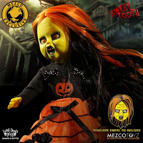 Pretty much everything they eat could be classed as a dessert and if they drink tea it's got so much sugar in that the smell alone could kill a diabetic. Living Dead Dolls Sweet Tooth | Mezco Toyz