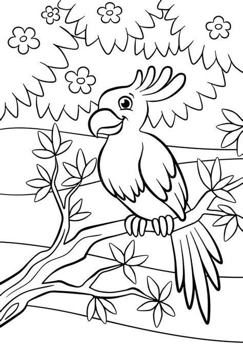 Gallery of free rainforest coloring pages: Bird Feeder Coloring Page at GetColorings.com | Free ...
