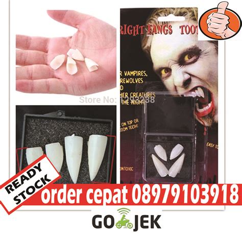 Meski gigi palsu tidak berubah, tapi seiring waktu, rongga mulut akan berubah. JUAL GIGI VAMPIR GIGI DRAKULA GIGI PALSU GIGI HALLOWEEN ...