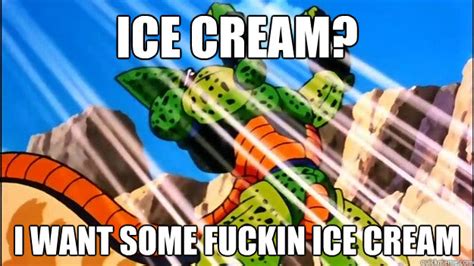 Elige tu sabor de helado favorito y comienza el juego recogiendo todas las frutas de cada nivel mientras esquivas a los enemigos creando barreras de cubitos de hielo. Dragon Ball Memes - Cell based god memes | quickmeme