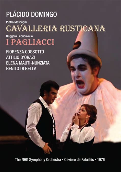 Cavalleria rusticana reggio picture show tuscany vintage photos africa italy black and white history. CAVALLERIA RUSTICANA + PAGLIACCI Domingo (DVD): VAIMUSIC.COM