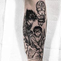 The atavism of the mazoku is what enabled raizen's possession of yusuke. Image result for urameshi yusuke tattoo | Anime tattoos, Tattoos, Skull