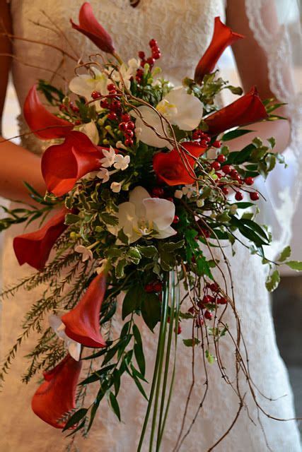 Your source for beautiful inexpensive artificial wedding bouquets online. Beautiful Christmas Wedding flowers - repinned by: http ...