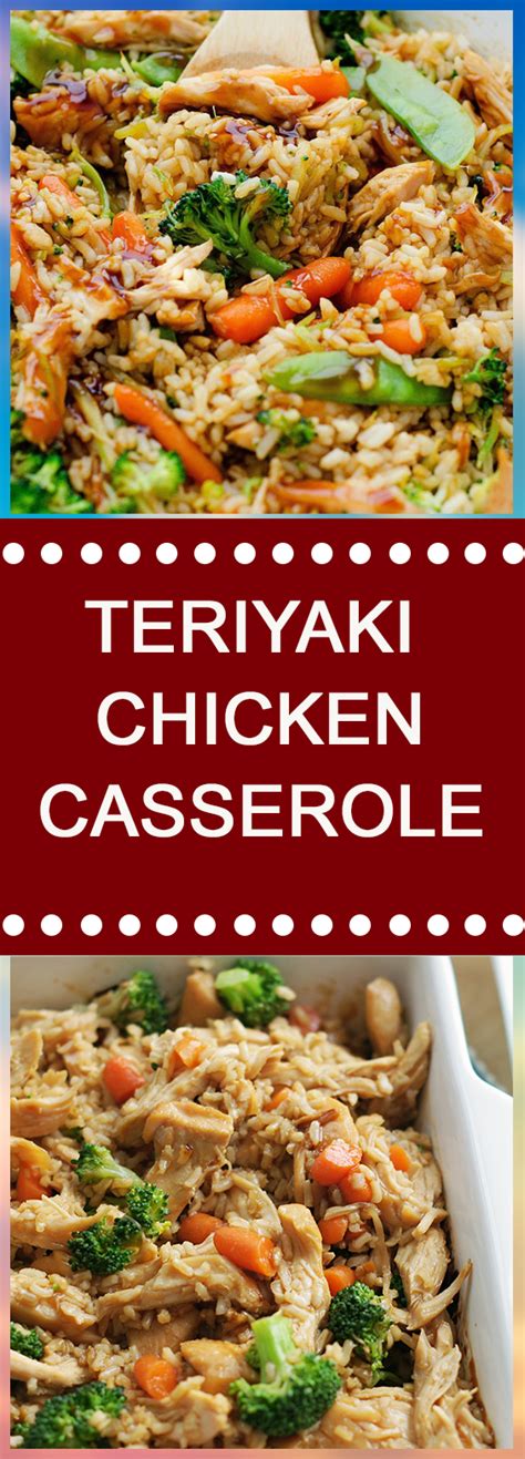 It also has the added advantage of turning this casserole is just creamy enough for my taste, and my family likes it this way too. TERIYAKI CHICKEN CASSEROLE (With images) | Heart healthy ...