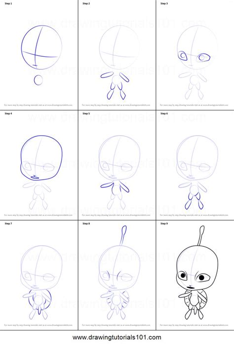 Written by boris shafir <shafir@hsi.com>. How to Draw Wayzz Kwami from Miraculous Ladybug printable step by step drawing sheet ...