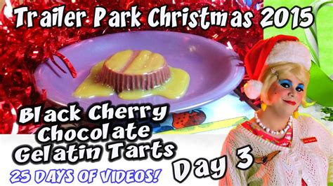 My fresh strawberry mousse does need gelatin to help make the mousse set up correctly. Black Cherry Chocolate Gelatin Tart : Day 3 Trailer Park ...