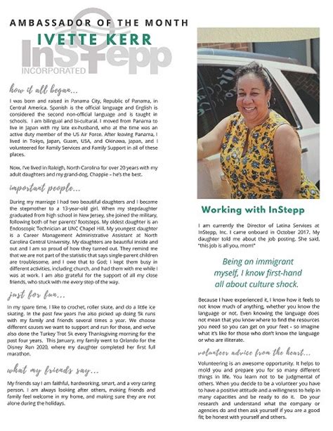 February 2020 InStepp Ambassador of the Month by Katie ...