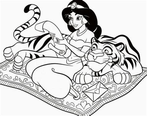 Ba jasmine coloring pages huangfei. Colour Drawing Free HD Wallpapers: Disney Princess Jasmine ...