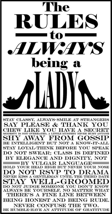 Maybe you would like to learn more about one of these? How to act like a lady | Words, Inspirational words, Sayings