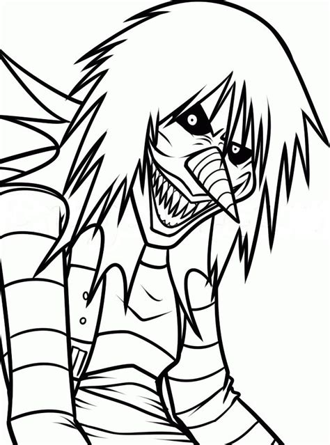 How to draw jeff the killer part1 creepypasta. Laughing Jack Coloring Page - Free Printable Coloring ...