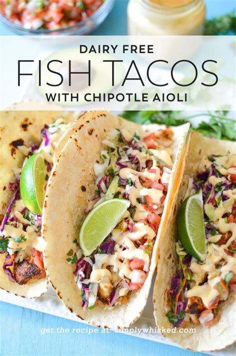 My nearly 5 year old, ike, who says he hates all fish other than tuna and sushi (even salmon, can you believe it?) absolutely loved these tacos. Dairy Free Fish Tacos with Chipotle Aioli | Recipe | Dairy ...