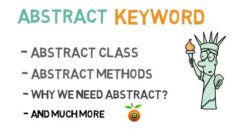 The title, abstract, and keywords play a pivotal role in the communication of research. 40 - Abstract keyword in Java | Abstract class and Methods ...