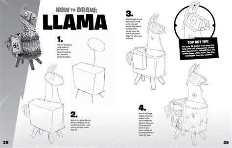 Watch the full process in time lapse here: Fortnite Llama Drawing Outline - How To Draw Fortnite Video Game Characters Drawing Tutorials ...