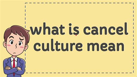 Meaning of cancel culture in english. what is cancel culture mean - YouTube
