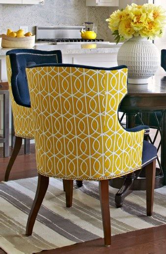 See more ideas about dining chairs, fabric dining chairs, dining room chairs. chairs upholstered in two different fabrics can have real ...