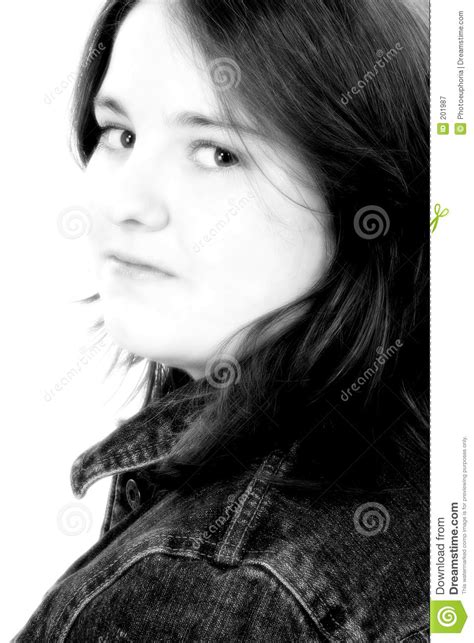 The age where they are in between growing up to a beautiful teenager, yet with the innocence and cuteness in them. Beautiful 13 Year Old Girl In Black And White Royalty Free ...