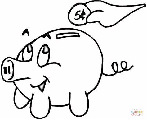 All rights belong to their respective owners. Piggy Bank Coloring Page - Coloring Home