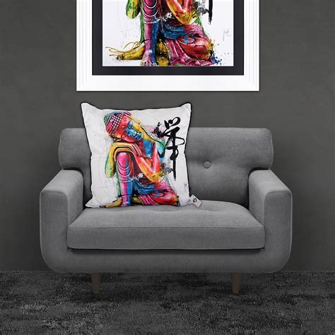 This beautiful depiction of travelling laughing buddha carrying a staff on its back with a string of gold coins hanging on one end and a peach, wulou and hat on the other while standing on a sack of wealth signifies a safe, fruitful and rewarding journey. Patrice Murciano Bouddha Feng Shui 'BUDDHA' Luxury Feather ...