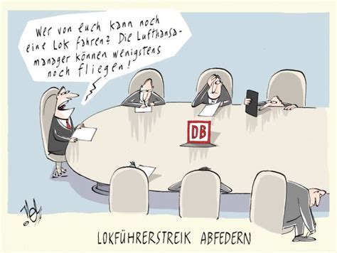 Bahnreisende müssen bereits ab mittwoch mit. Karikatur vom 18.10.2014 | Nelcartoons