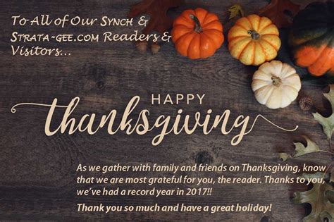 Wishing you a happy and healthy thanksgiving day. Happy Thanksgiving from Strata-gee.com - Strata-gee.com