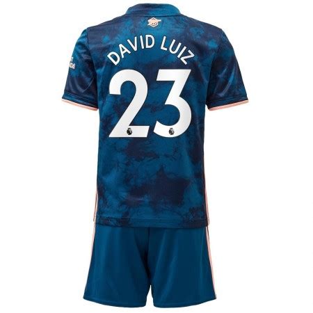 El defensa internacional brasileño david luiz renovó con el chelsea hasta 2021 , anunció este viernes el club de el anterior contrato de david luiz (32 años) finalizaba al término de la actual temporada. Camisola Arsenal David Luiz 23 Criança Equipamento 3ª 2020 ...