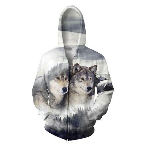 See more ideas about cat sweatshirt, sweatshirts, printed sweatshirts. Plus Size 5XL Mens Hoodies 3D Wolf Print Sweatshirts Zip ...