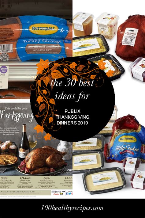 Thanksgiving is free from all of that. The 30 Best Ideas for Publix Thanksgiving Dinners 2019 ...