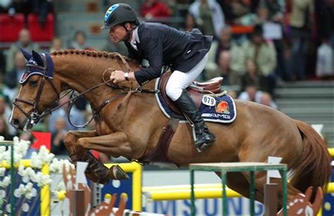 He won a silver medal in the 2008 summer olympics in the individual jumping. Rolf-Göran Bengtsson i front - Ridehesten.com