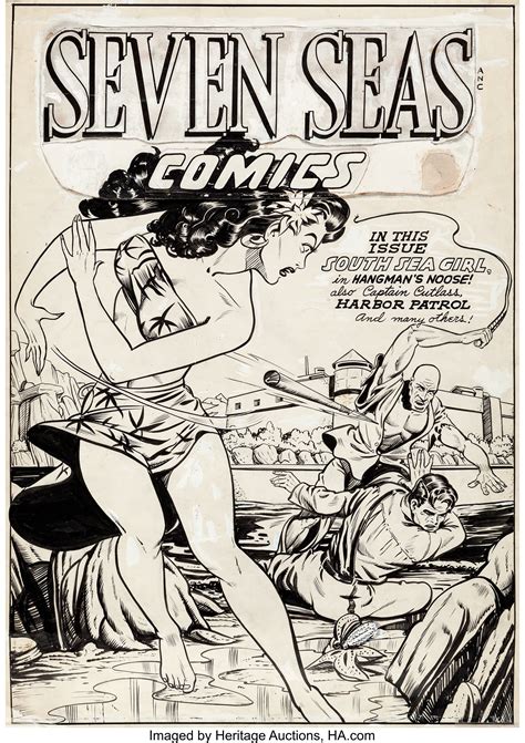 Clarence matthew baker was an american comic book artist best known for drawing early comics heroines such as the costumed crimefighter. Matt Baker Seven Seas Comics #5 Cover Original Art ...