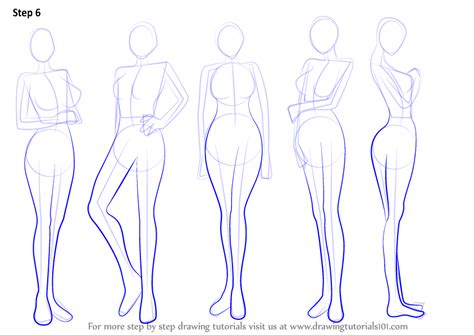 Image of drawing male and female manga bodies tutorial how to draw. Learn How to Draw Anime Body - Female (Body) Step by Step ...