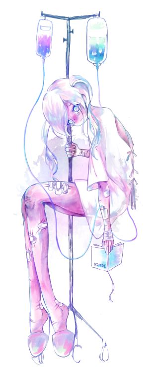 I love the mix of. girl, gore, and pastel image | Art, Anime, & Manga ...