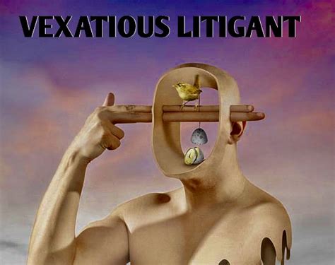 The kid you're babysitting refusing to go to bed might be vexatious, for example. Vexatious Litigant Enjoined From Further Court Actions | Disinherited