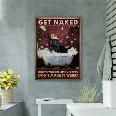 Trinx Black Cat With Rubber Duck In Bath - Get Naked Gallery Wrapped