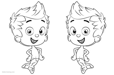 Impressive bubble guppies pictures to print 39 1628. Bubble Guppies Coloring Pages Characters Gil - Free ...