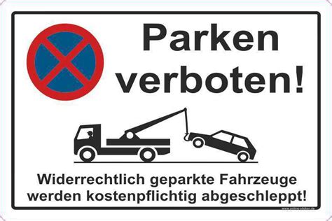 Wir sparen ihnen alle kosten und. Parken verboten - Javap Produktsuche