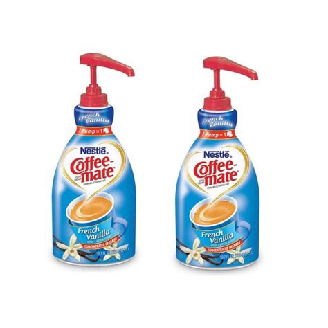 Buy coffee mate coffee creamers and coffee creams online at coffeeforless.com. Nestle Coffee mate Liquid Creamer Pump French Vanilla 1.5 ...