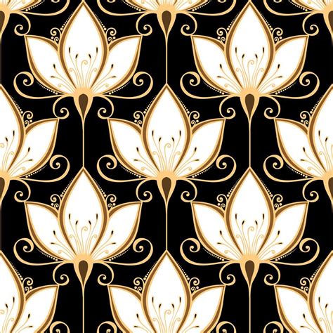 Maybe you would like to learn more about one of these? Blooms Graphic Art | Art deco flowers, Art deco pattern ...