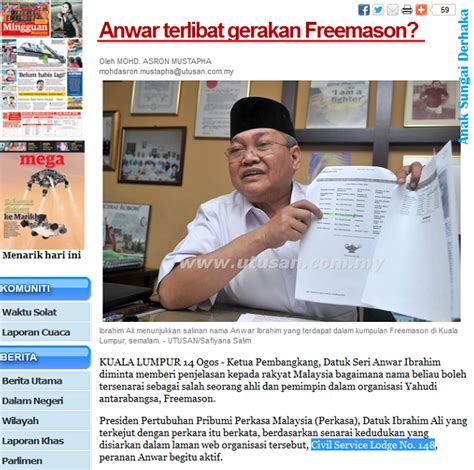 Senarai nama anak anwar ibrahim. Anak Sungai Derhaka: Anwar terlibat gerakan Freemason ...