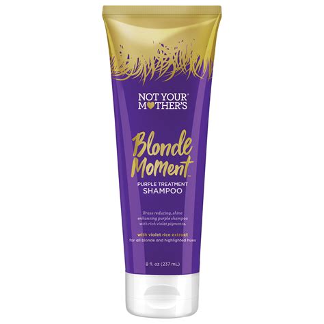 Colors that sit opposite on the color wheel will neutralize each other. Not Your Mother's Blonde Moment Purple Treatment Shampoo ...