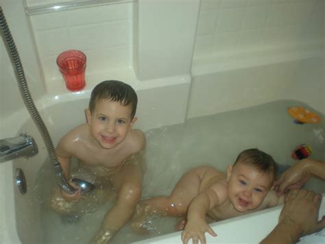 You don't need to bathe your baby every day. The Rivard Fam: 1st Bath Together