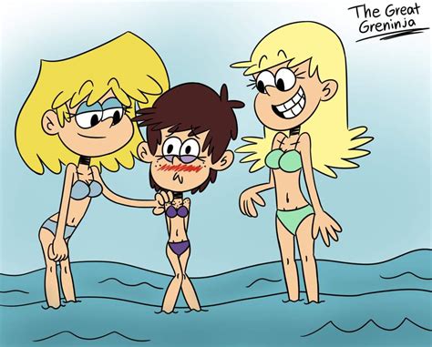 The series focuses on lincoln loud, the middle and only male child in a house full of girls, who is often breaking the fourth wall to explain to viewers the chaotic conditions and sibling relationships of the household. Fun at the beach | The Loud House Amino Amino