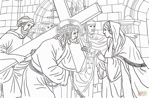 Death clipart station the cross pencil and in color. Stations Of The Cross Coloring Page - Coloring Home