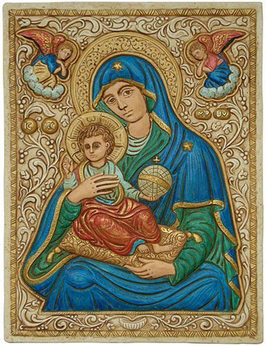 Orthodox christians view icons as visual representations of the people and stories of the bible. eastern orthodox icon relief tiles - Google Search ...