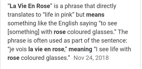 The theory was the wearer would see things in a more positive light.citation needed. Pin by Jennifer Berge on LaVieEnRose | Rose meaning, Rose colored glasses, La vie